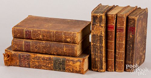 GROUP OF LEATHER BOUND RELIGIOUS