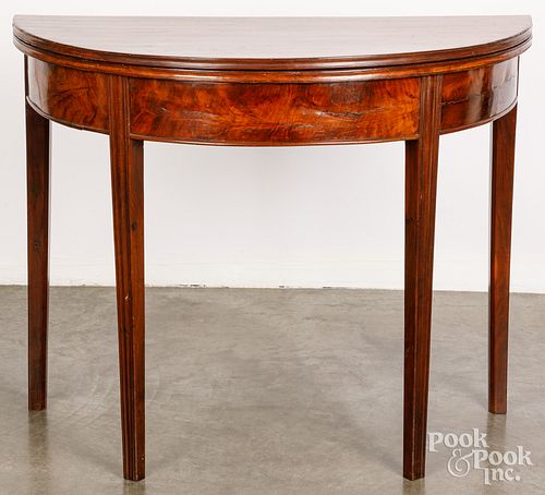 CHIPPENDALE MAHOGANY CARD TABLE  30d767