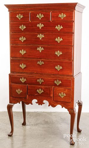 QUEEN ANNE MAHOGANY HIGH CHEST  30d776