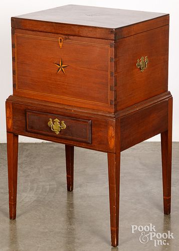 MAHOGANY CELLARETTE, CA. 1800,