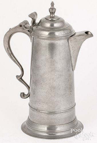 HARTFORD CONNECTICUT PEWTER FLAGON  30d78a