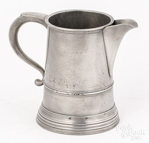 RARE NEW YORK PEWTER SPOUTED QUART 30d78e