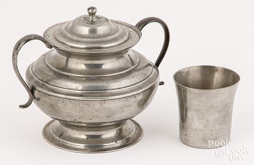 MERIDEN, CONNECTICUT PEWTER SUGAR