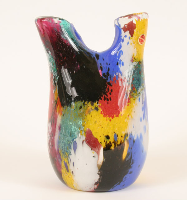Murano art glass vase in the style 4e262