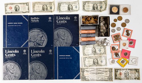 COINS AND CURRENCY, MOSTLY USCoins