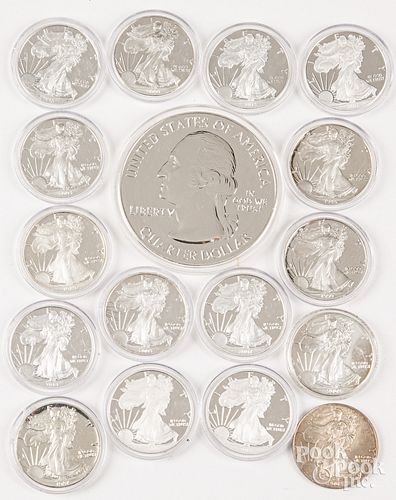 SIXTEEN LIBERTY EAGLE FINE SILVER 30d7f1