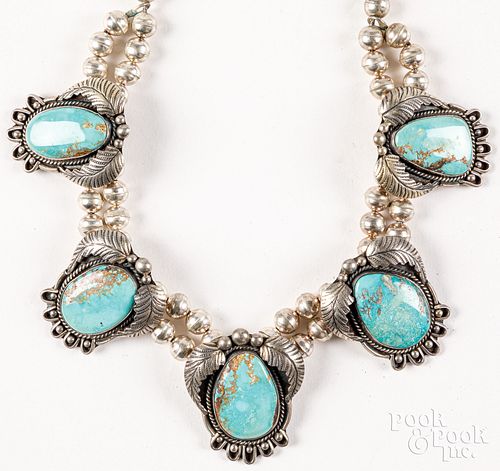 NATIVE AMERICAN SILVER AND TURQUOISE 30d81b