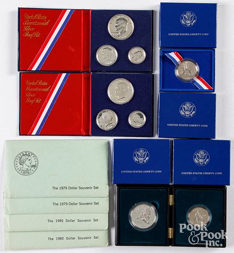 TWO BICENTENNIAL SILVER PROOF SETS  30d83b