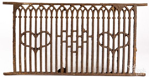 CAST IRON WINDOW GRATE 19TH C Cast 30d842