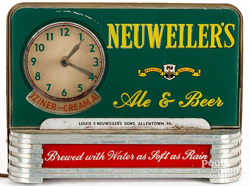 NEUWEILER'S ALE & BEER ADVERTISING