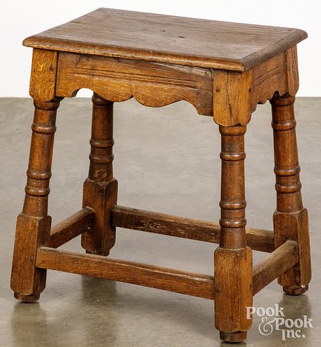 JACOBEAN OAK JOINT STOOLJacobean