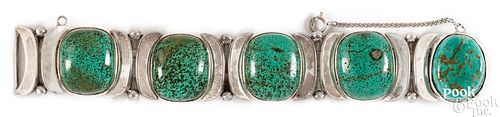 STERLING SILVER AND TURQUOISE BRACELETPiedra 30d912