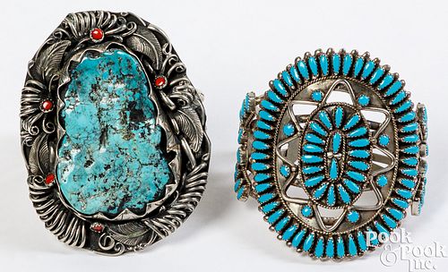 TWO NATIVE AMERICAN INDIAN CUFF