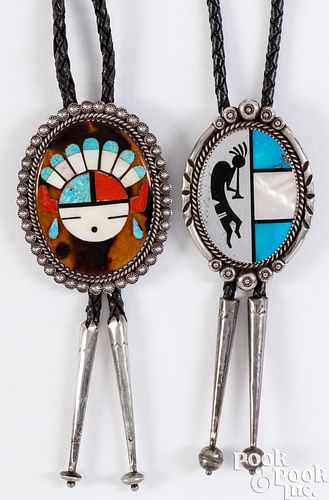 TWO NATIVE AMERICAN INDIAN BOLO 30d94a