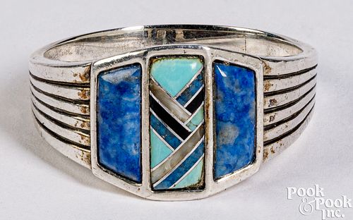 STERLING SILVER ZUNI INDIAN RINGSterling 30d94e