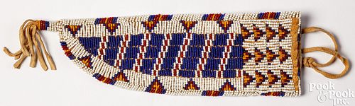 PLAINS INDIAN BEADED KNIFE SHEATHPlains 30d987