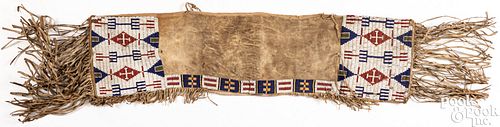 PLAINS INDIAN SADDLE THROW WITH POUCHESPlains