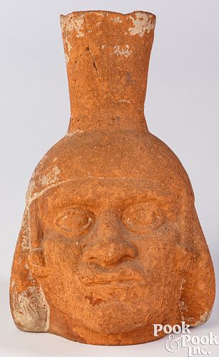 MOCHE POTTERY FIGURAL PORTRAIT