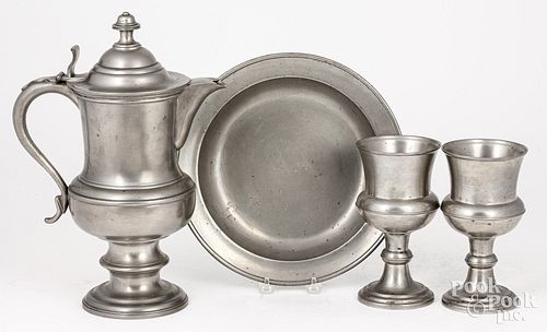 FOUR-PIECE PIECE COMMUNION SERVICE,