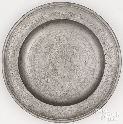 PEWTER PLATEHans Rudolphof Manz