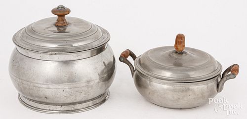 TWO CONTINENTAL PIECES OF PEWTER,