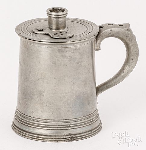 PEWTER INFUSION POT EARLY 19TH 30db06