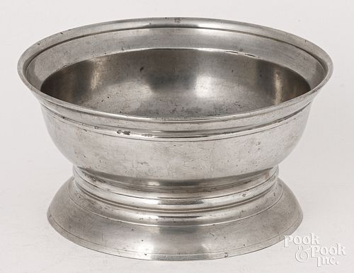 PEWTER BAPTISMAL BOWL CA 1820Thomas 30db11