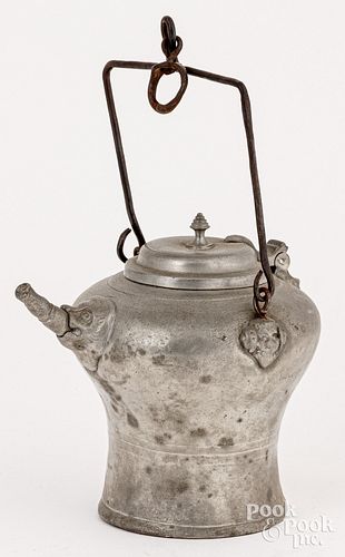 SWISS PEWTER WINE CAN CA 1750Swiss 30db43