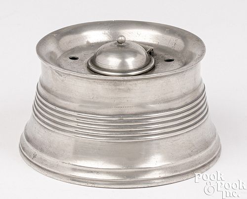 PEWTER INKWELL CA 1830Large Beverly  30db97