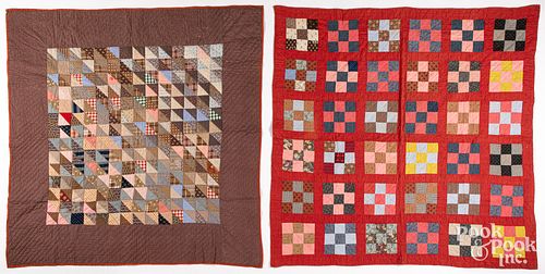 TWO PIECED QUILTS, CA. 1900Two