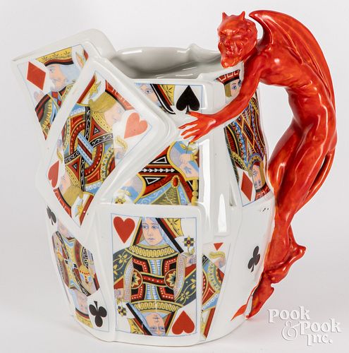 ROYAL BAYREUTH DEVIL AND CARDS 30dcaa