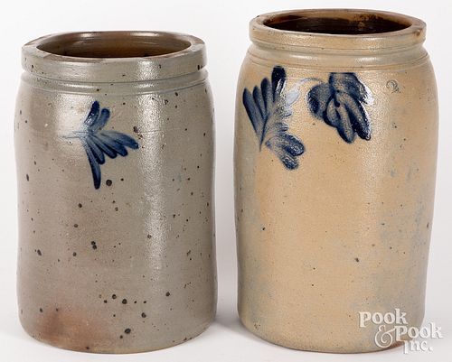 TWO PENNSYLVANIA TWO GALLON STONEWARE 30dcbe