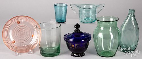 GROUP OF COLORED GLASSGroup of 30dcfd