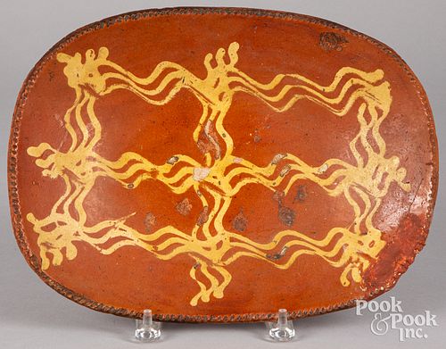 PENNSYLVANIA REDWARE LOAF DISH,