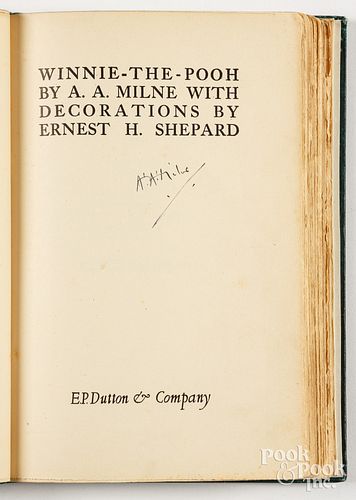 WINNIE-THE-POOH, SIGNED BY THE AUTHOR,