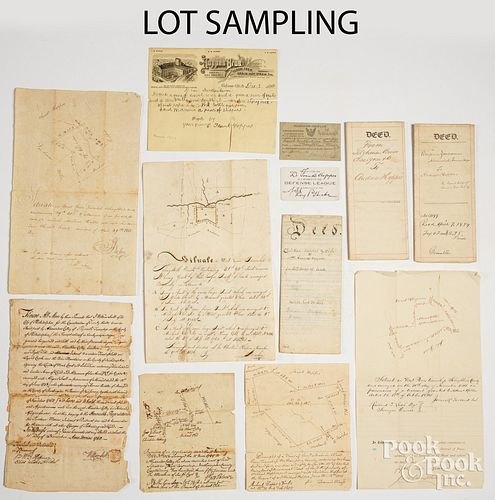 A COLLECTION OF DEEDS AND SURVEYORS