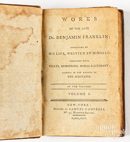 WORKS OF THE LATE DR BENJAMIN 30ddce