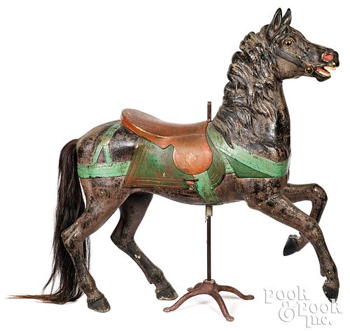 CARVED AND PAINTED CAROUSEL HORSE  30ddf7