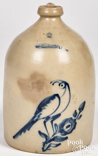 NEW YORK TWO-GALLON STONEWARE JUG,