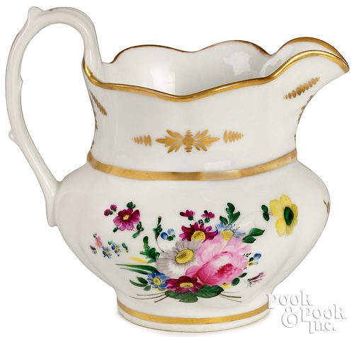 PHILADELPHIA TUCKER PORCELAIN PITCHER,