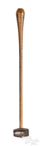 SILVERSMITH'S HAMMER, LATE 18TH