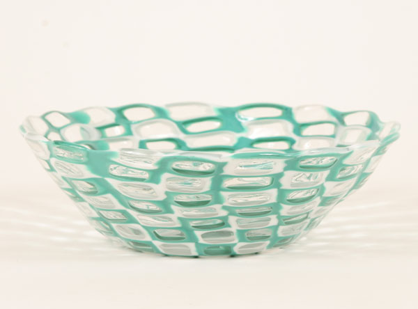 Venini occhi Murano art glass bowl 4e311