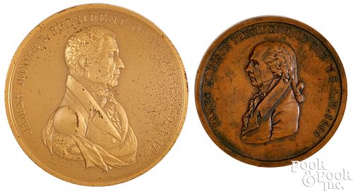 1817 JAMES MONROE INDIAN PEACE MEDAL