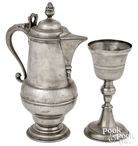 PHILADELPHIA PEWTER FLAGON CA  30dfaa