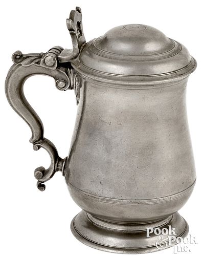 NEW YORK PEWTER QUART TANKARD  30dfbd