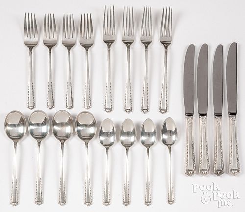 STERLING SILVER FLATWARE AND CASESterling