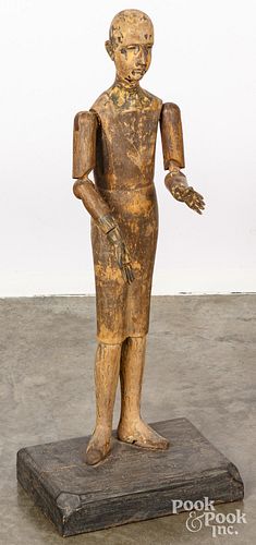 CARVED ARTICULATED FIGURE OR ARTIST S 30dfe4