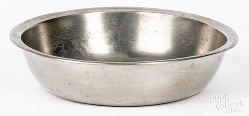 ALBANY, NEW YORK PEWTER BASIN,