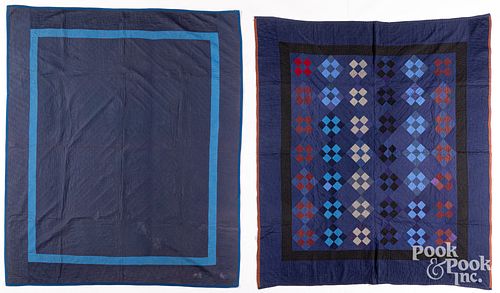 TWO SIGNED AND DATED AMISH QUILTSTwo 30e109