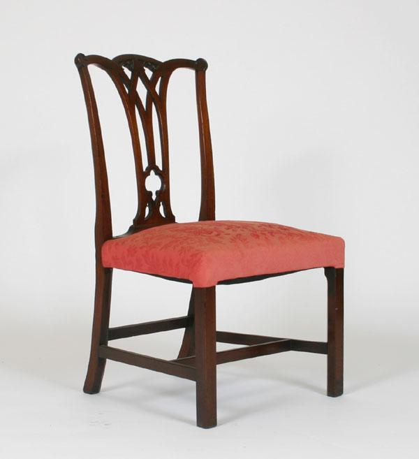 Chippendale mahogany side chair;